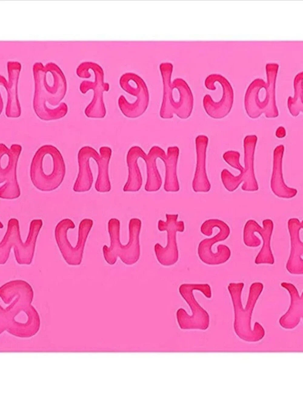 3-Pcs. Letter & Number Silicone Mold